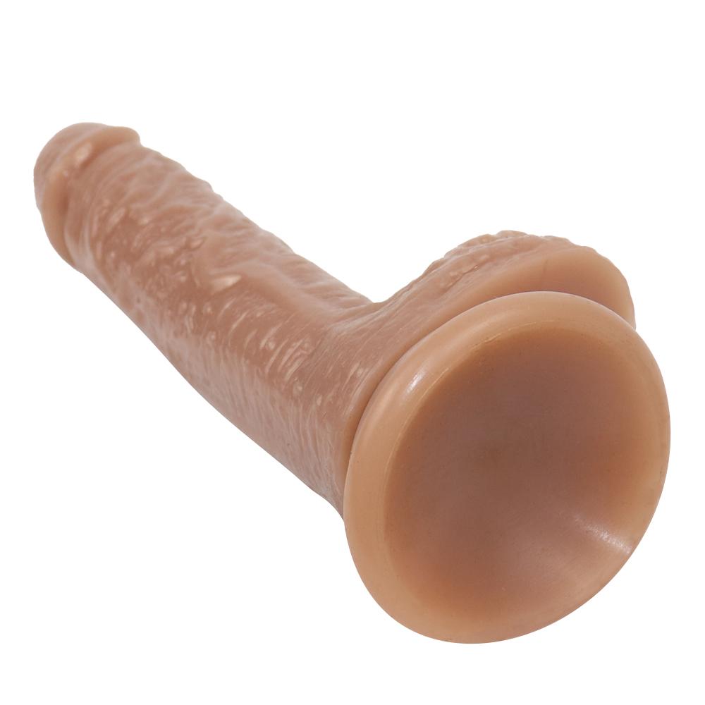Simulated penis, artificial phallus toy, irregularly shaped soft flesh female sex accessory