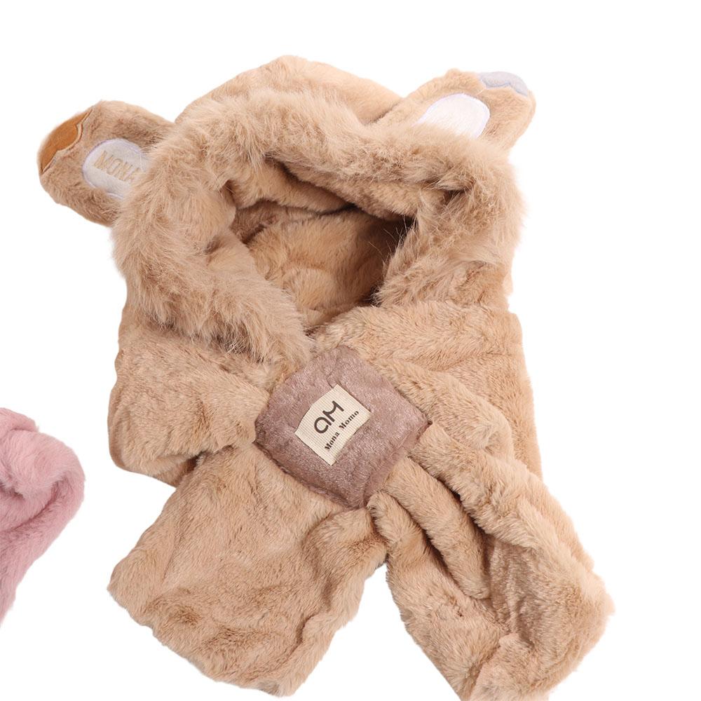 Winter Winter Beanie Thickened Bib Scarf Hat Leisure Rabbit Plush Scarf Winter/Autumn