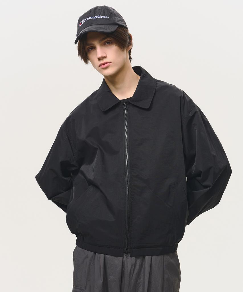 Black Moment Signature Nylon Oversized Blouson 2Way [Black]