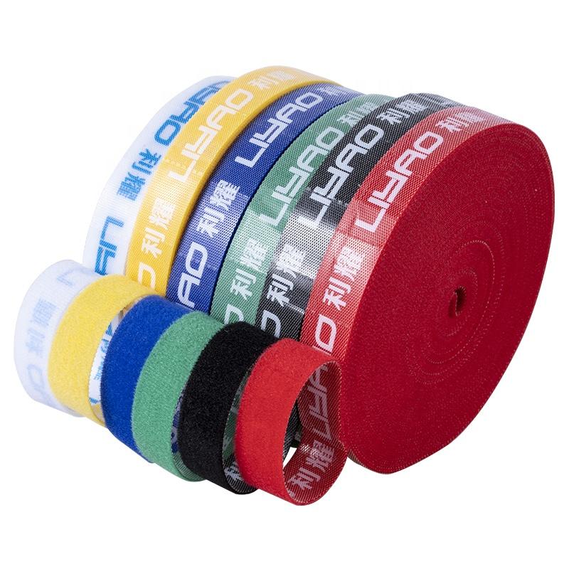 Home Office Cable Tie Roll Easy Quick Wrap Reusable Self-Gripping Hook Loop Straps for Wire Management Cut to Length