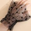 Ruffle Polka Dot Fake Cuffs Pleated Tulle Detachable Wristband False Sleeve  Clothing Decorative