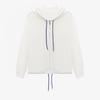 Basic House Women's Hooded Zipper Knit Cardigan Jacket