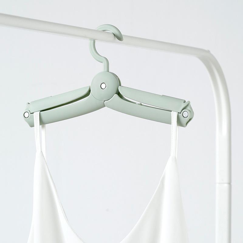 Portable Mini Foldable Clothes Hanger: Non-slip, Windproof Drying Rack for Travel and Business Trips, Lightweight At 40g.