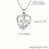 Elegant Style Heart Shaped Pendant Necklace Hollow Design Mother'S Day Gift Party Suitable For Best Friends Without Box