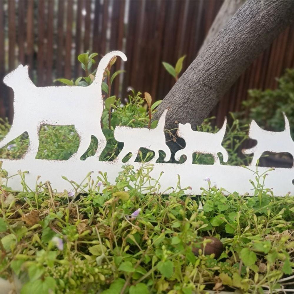 

Exquisite Cat Family Hanging Creative Animals Figure Sculptures Garden Statue Courtyard коричневый