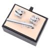 Tie Clips and Cufflinks Durable Exquisite Classic Cufflinks with Tie Clip Set for Men