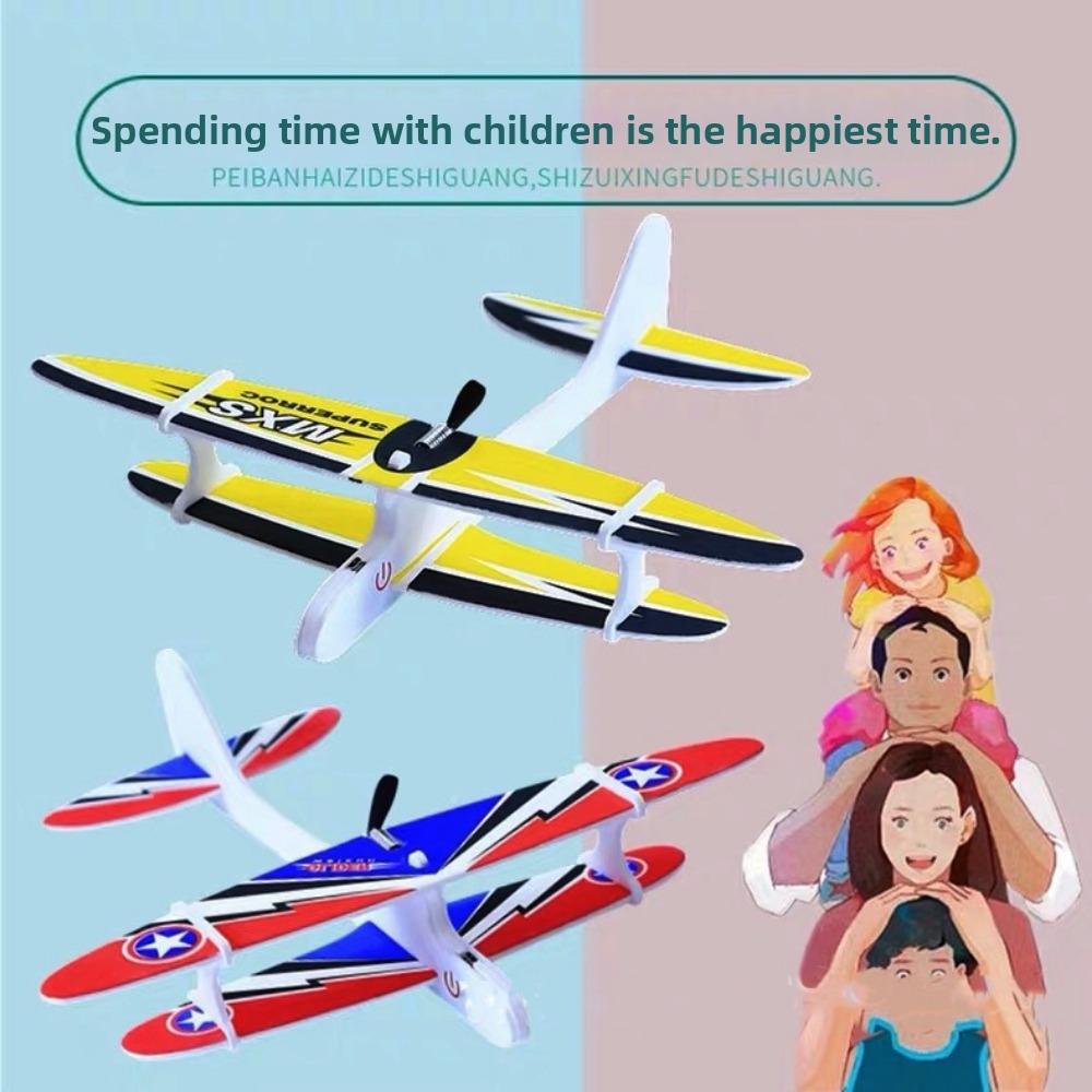 New Ligthweight Children's Hand Throwing Aircraft Multistyles EVA Airplane Glider Toy Model DIY Assemble Airplanes Toys