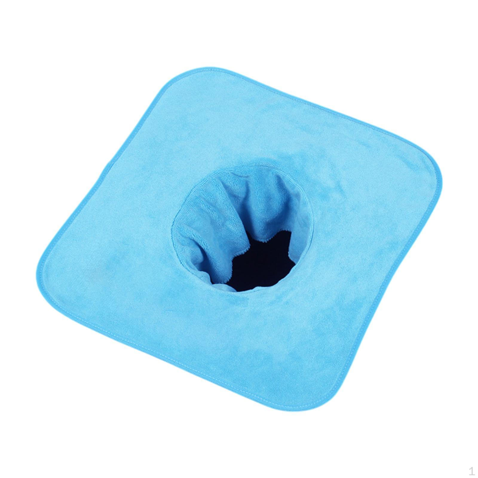 

Salon Massage Table Towel ,Face ,Washable, Supplies Reusable Absorbent with Hole for