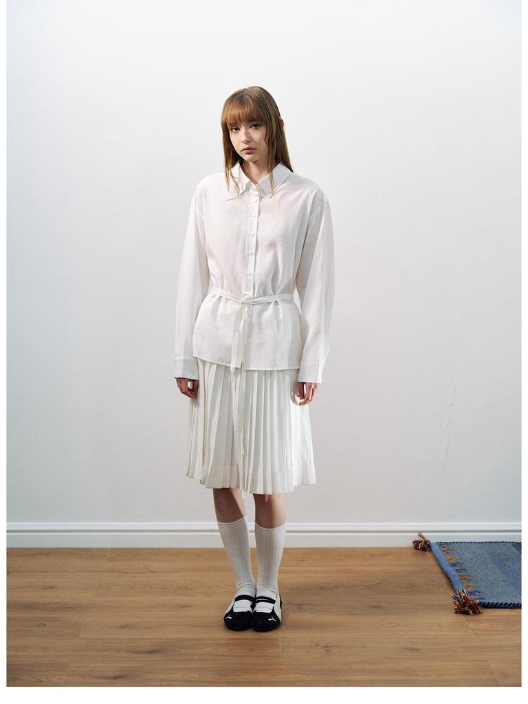 Spring New Modal Pleated Relaxed Midi Skirt - Cloud-Like Comfort