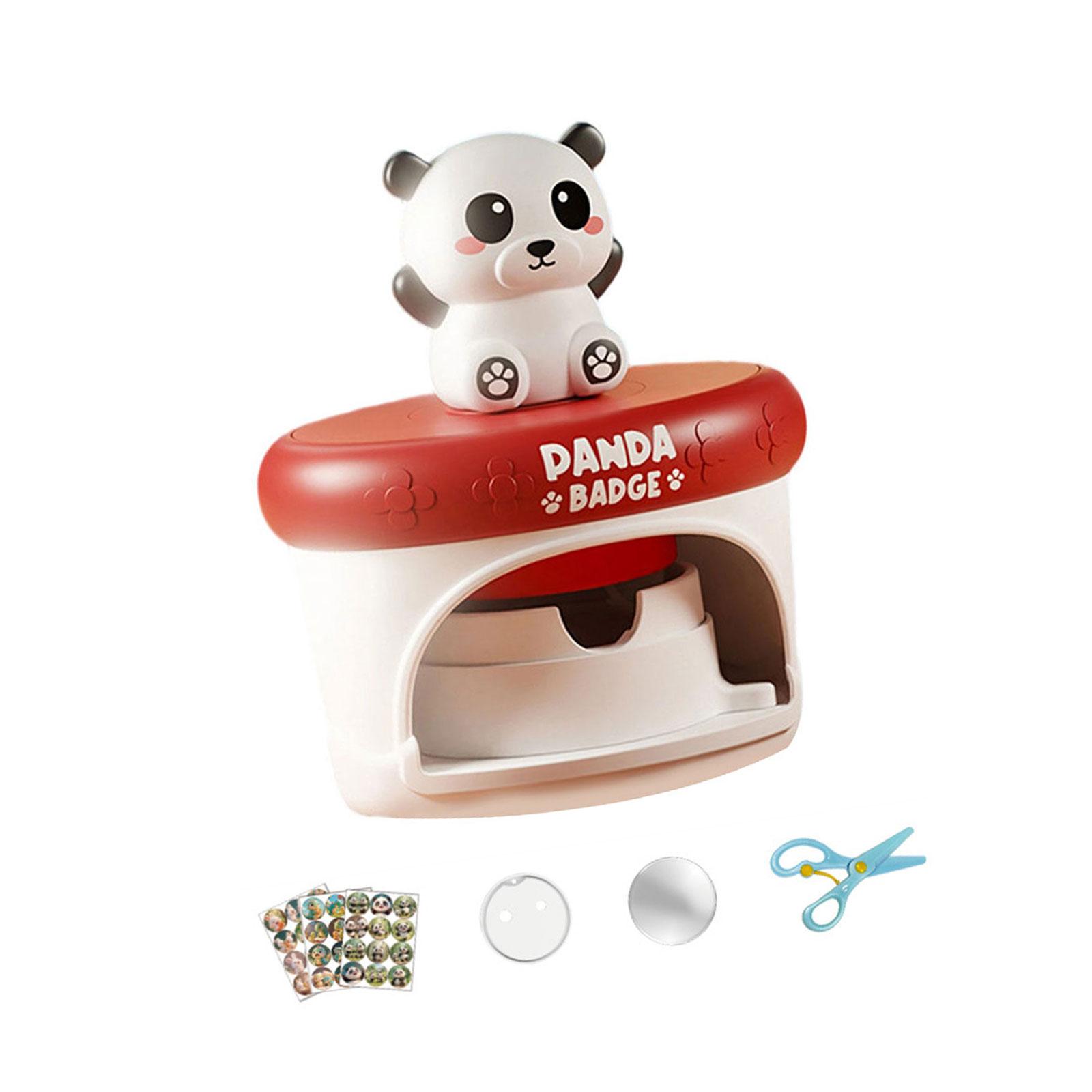 

Ручная машинка для изготовления значков, игрушка для детей, наборы для творческого рукоделия, с пластиковыми крышками-шаблонами 4