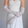Elegant Gloves Pearls Full Finger for Proms Concert Evening Banquet Accessory Long Gloves for Bride and Bridesmaids