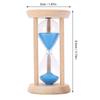 Sand Timer Wooden 5 Minute Hourglass Desktop Decoration 5 Minute Sand Timer For Cooking Baking Meditation Classroom
