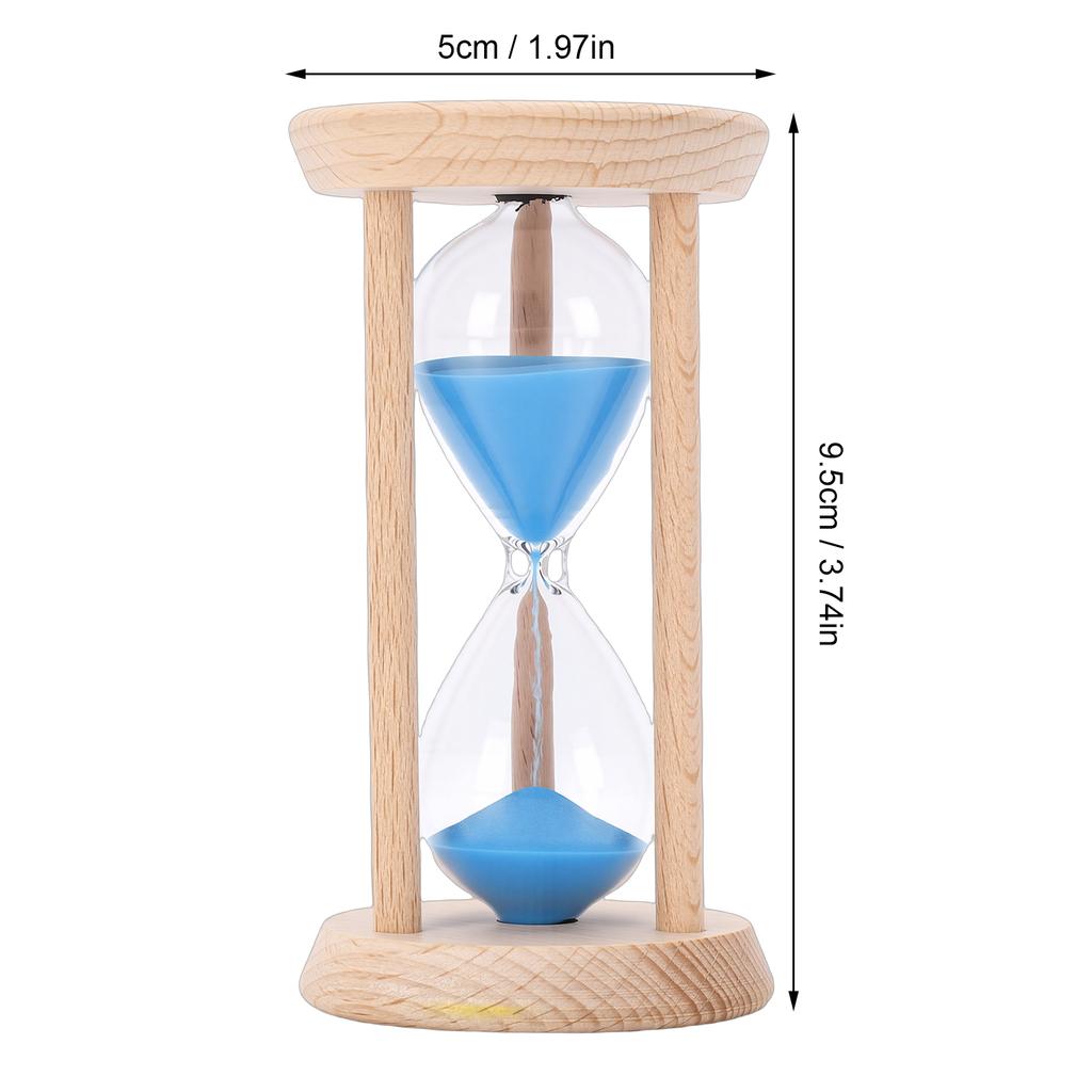 Sand Timer Wooden 5 Minute Hourglass Desktop Decoration 5 Minute Sand Timer For Cooking Baking Meditation Classroom
