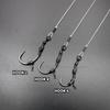 3pcs/pack Carp Fishing Accessories Ready Made Combi Spinner Rig Krank Hook Size 2 4 6 With Booms QC Swivel For Carp Fishing Terminal Tackle