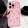 Pink Various Bow Phone Cases Suitable for iPhone 17 16 15 14 13 12 11 Pro/ Max /Plus Anti-fall and Shockproof Back Cover