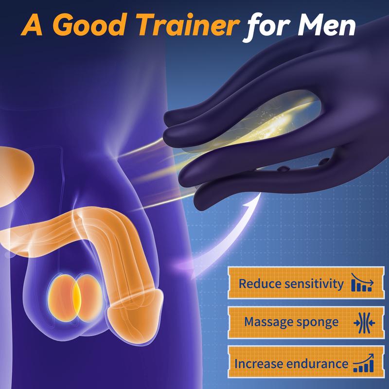 Sex Glans Trainer Penis Massage Male Masturbator 10 Speed Vibrating Glans Vibrator Sex Toys For Men Lasting Delay Endurance Exer