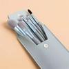 Mini Size Makeup Brush Collection - 8 Piece Soft Synthetic Hair Brush Set with Carrying Case, Perfect Blush and Face Brushes for Makeup Newbies