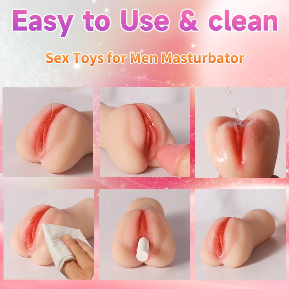 Male Masturbator Realistic Pocket Pussy Stroker Cup Vaginal Sex Toys for Men