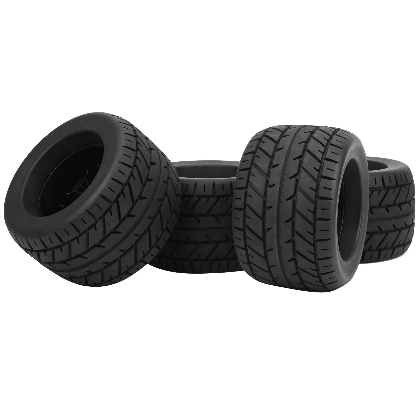 

4Pcs 1/8 RC Car Rubber Tire Rims Truck Wheels for ZD Racing Accessaries Parts 165x104mm