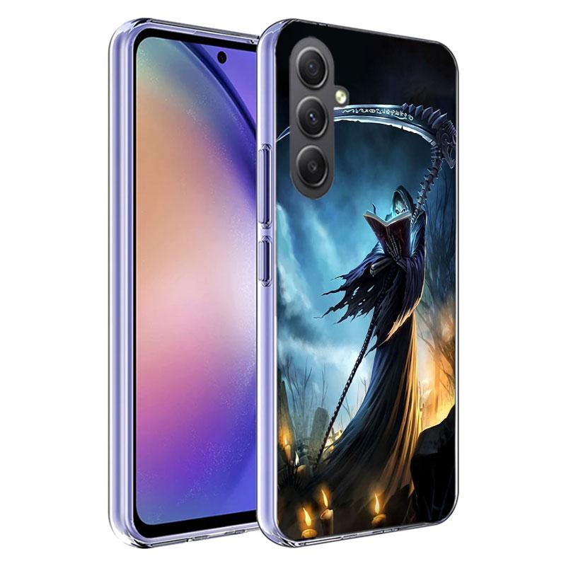Death Grim Reaper Skull Phone Case For Samsung A70 A50S A40 A30 A20E A16 A26 A36 A56 A17 Galaxy Note 20 10 9 8 A71 A51 A41 A31 A
