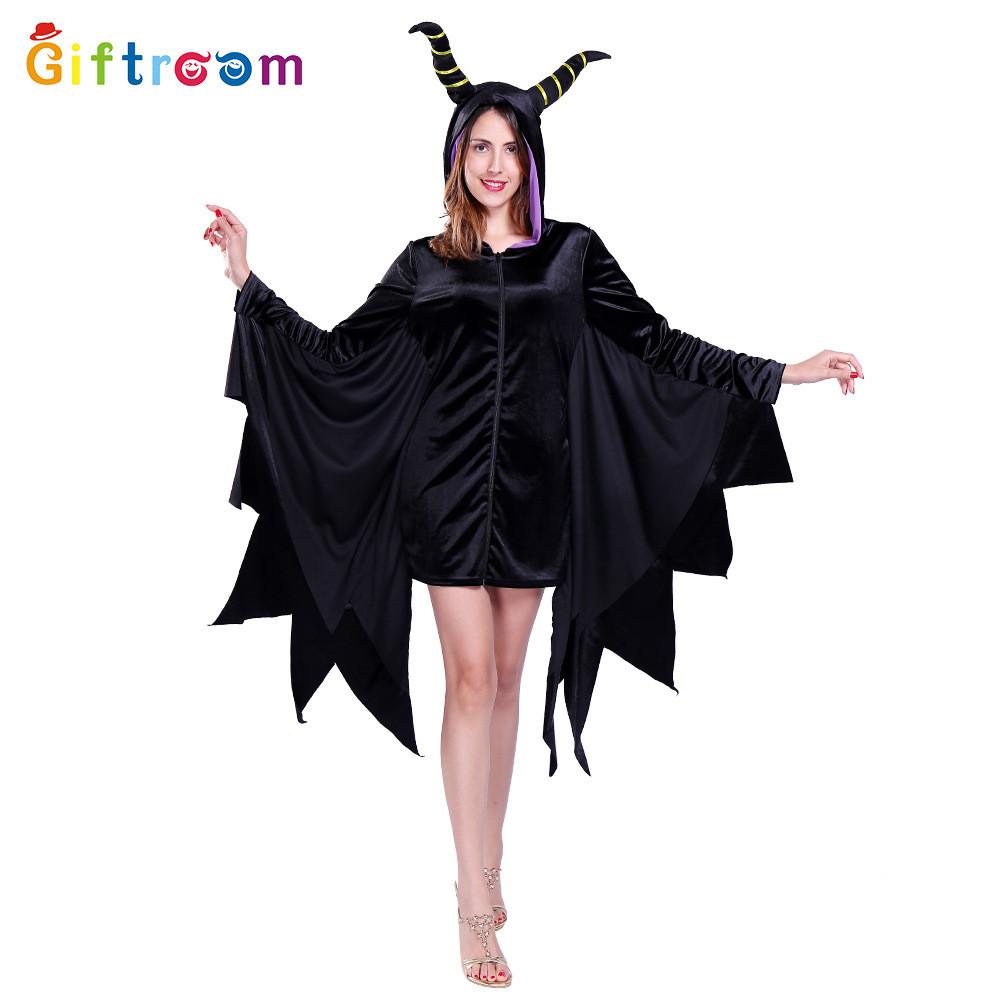 Purple And Chic Black Witch Dress For Women Great For Halloween Parties And Events Cosplay
