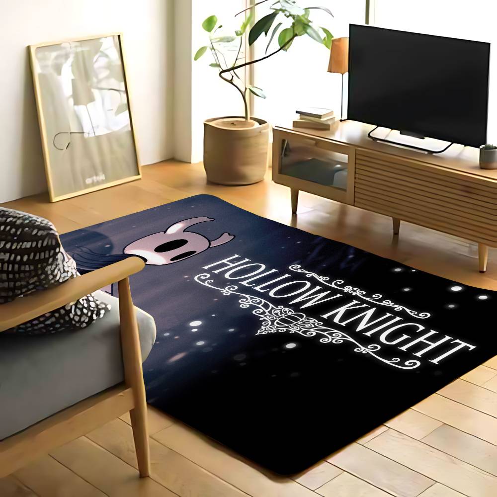 Hollow K-Knight Floor Mat Printed Flannel , Suitable For Bathrooms, Kitchens, Entrances, And Other Decorate Home