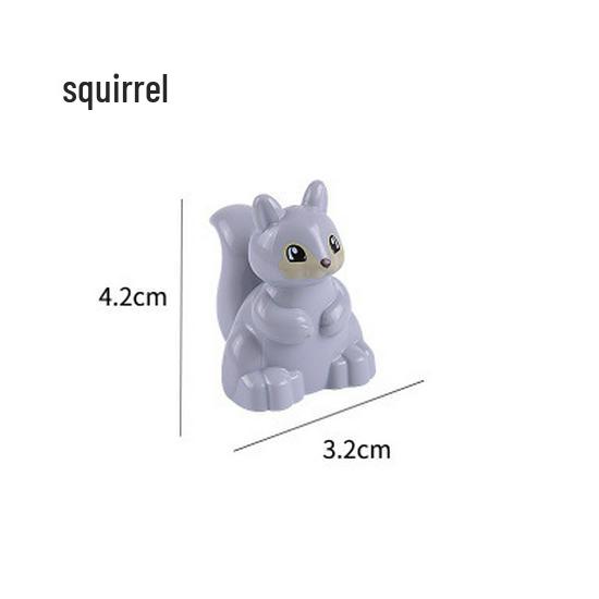 Gegele Lego-Compatible Building Blocks: Large Particles & Small Animal Accessories - Ocean, Zoo, Dinosaur Educational Toys