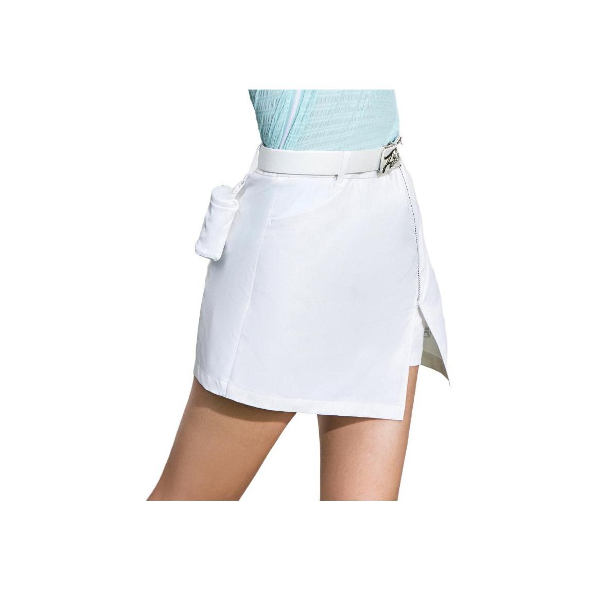 

FILA Solid Color Golf Skort Women bottoms Jade-White A11W325311F-WT XL