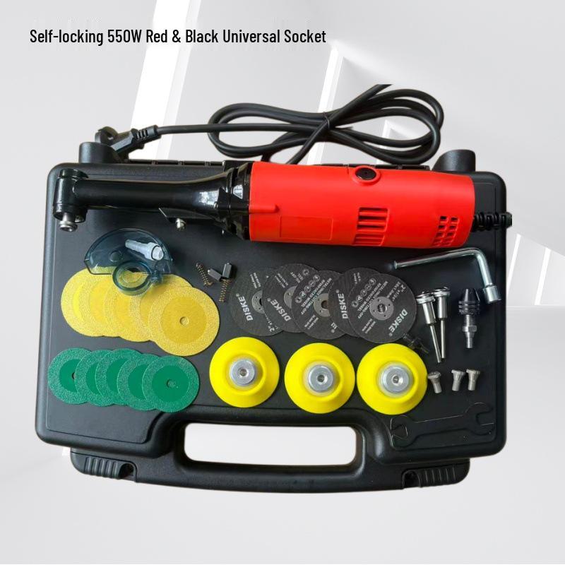 90-Degree Multifunctional Electric Grinder: Seam Polishing, Tile Slotting, and Speed-Control Elbow Tool.
