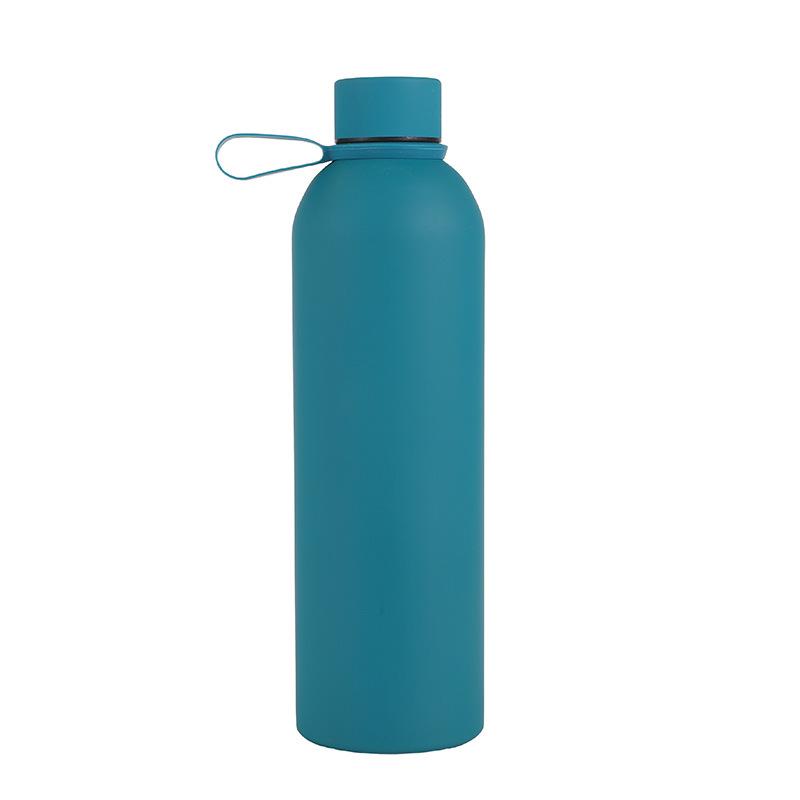 750ml Frosted Stainless Steel Sports Thermos Bottle with Narrow Mouth