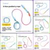 Dog Traction Rope Collar 2 In 1 Design With Nonrestrictive Wide Nylon And Silicone For Daily Use