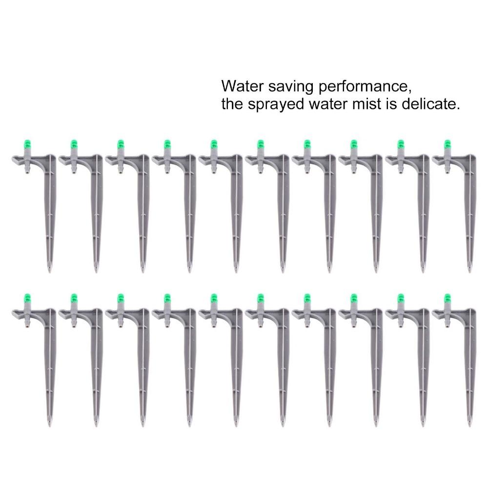 20PCS ABS Irrigation Dripper With Ground Insert Lightweight Drip Irrigation Emitters 90 Degree / 180 Degree / 360 Degree