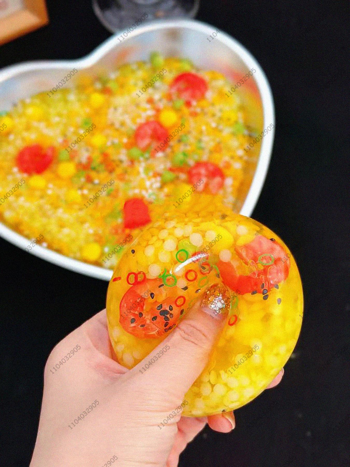 Speelgoed Kinderen Kinders Kauwbare Zachte Stressbal Voedsel Kleefrijst Knijpbal Squishy Speelgoed ASMR Sensorisch Anti Stress Verlichting Fidget voor Volwassenen
