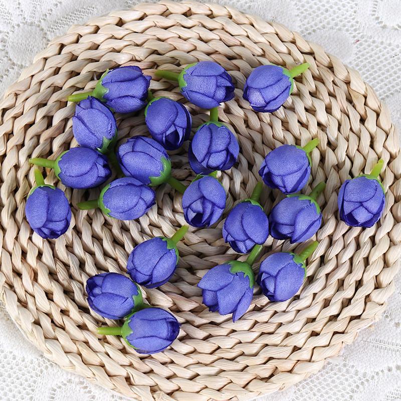 Artificial Rose Silk Buds For Diy Wedding Bouquets Home Decor Craft Supplies