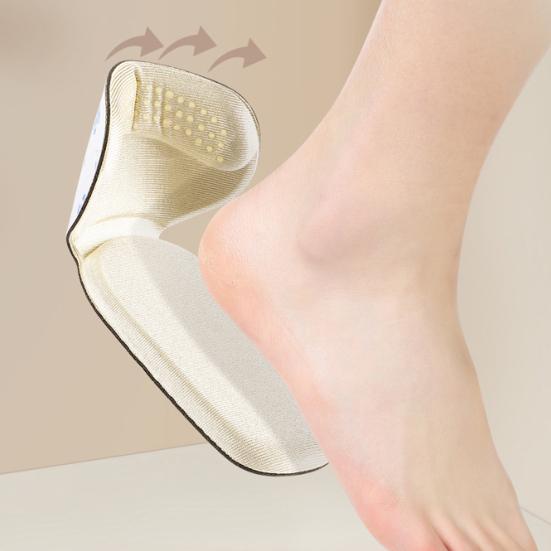 2 Pairs Breathable Heel Liner T-Shaped Heel Grips for Shoes Anti-Slip Cushion Pads for Loose Shoes Blister Prevention Size Adjuster for Heels