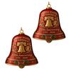 United States 250th Anniversary Bell Ornament Patriotic Commemorative Doorbell Xmas Tree Hanging Decoration for Home Garden Decor