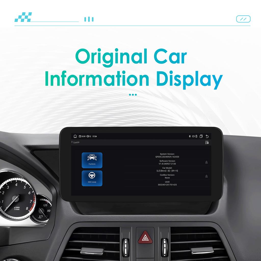 OSSURET Android 13 Auto Car Intelligent Systems Radio Carplay 4G For Mercedes Benz E-Class C207 W207 A207 NTG 4.0 4.5 5.0 2-Door Autoradio Head Unit