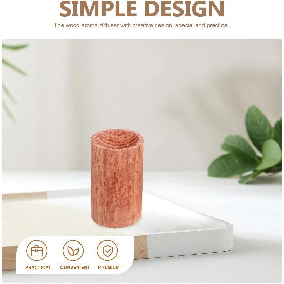 Cabilock Essential Oil Diffuser - 5Pcs Wood Diffuser Wooden Car Diffuser, Fragrance Diffuser for Home, Bathroom, Office(Beech+Rosewood+Walnut+Golden