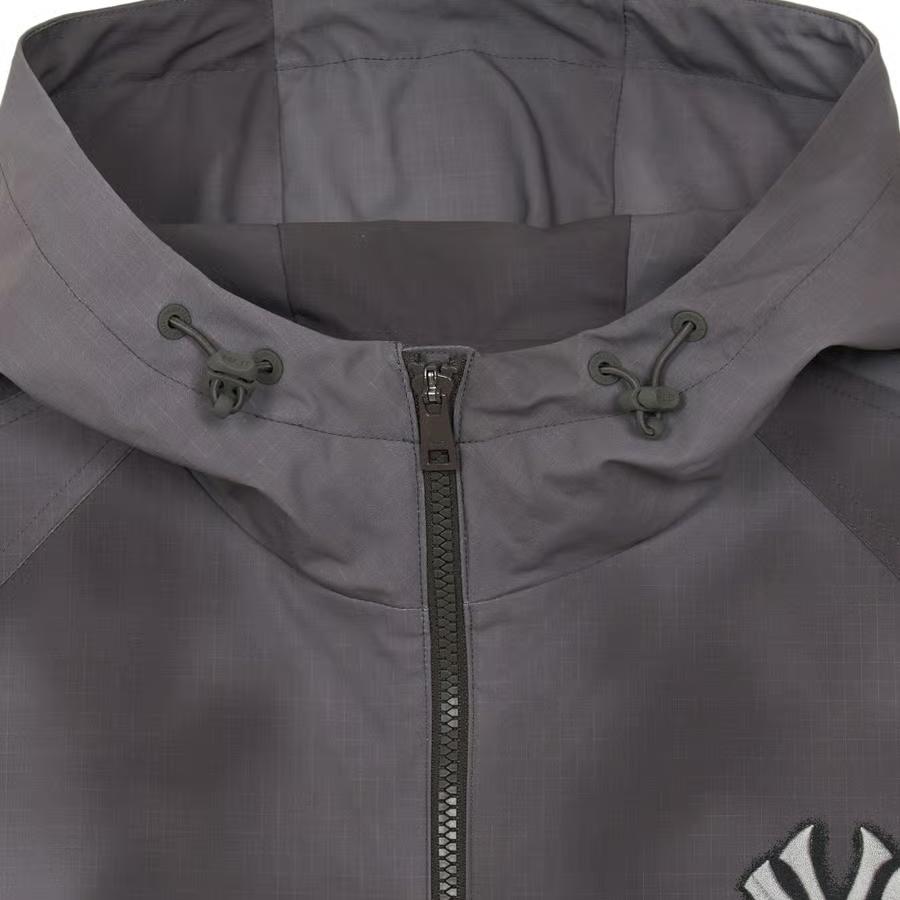 MLB Letter Logo Loose Fit Hooded Long Sleeve Jacket Unisex Jackets 3AWJV0354-50CGL
