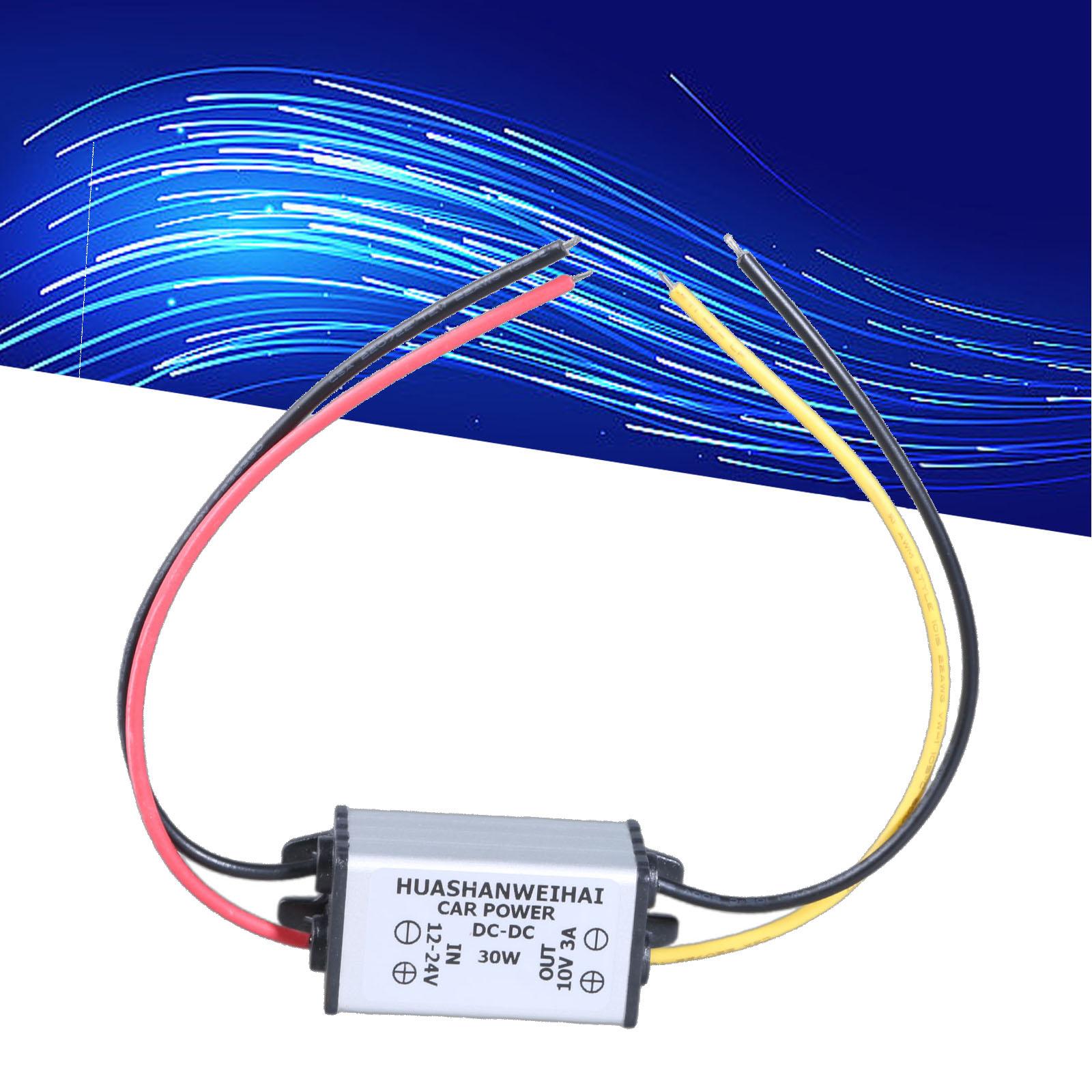 

DC12V-24V до 10V 3A/4A/5A понижуючий перетворювач Електричні гітари Перетворювач живлення Напруга Зміна напруги Регулятор 3A