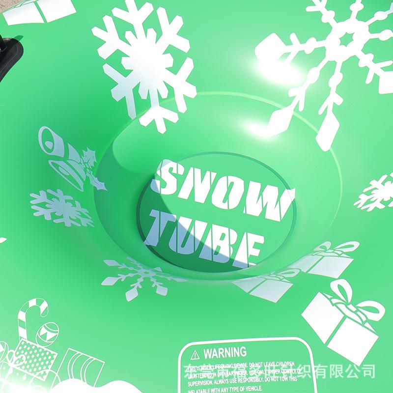 Durable Inflatable Snow Tube: Cold-Resistant PVC for Outdoor Skiing and Fun