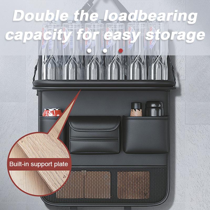 Car Backseat Storage Bag Multi-Pockets Seat Back Organizer with Foldable Tablet Tray Large Capacity Storage Organizer