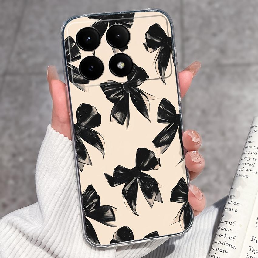 Case For Redmi K70e K60e K80 K70 K60 K50 K40 K30 K20 Pro K30i Cute Cartoon Piggy Pattern Phone Cover Transparent TPU Anti Fall Shell For Redmi Housing