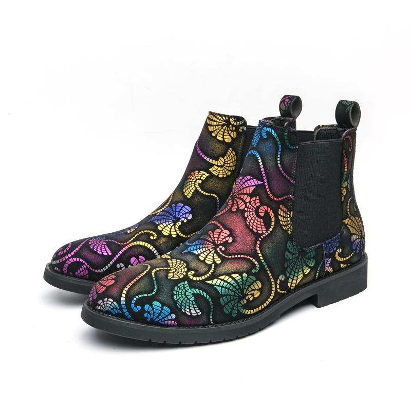 High End Brand Men's Leather Boots Formal High Top Casual Shoes Dress Boots Chelsea Business Wedding Ankle Boots Men 38-48