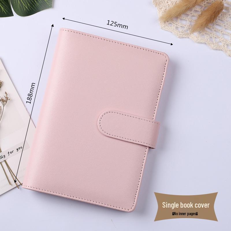 Cross-Border Macaron PU Leather Binder Notebook: Detachable Diary & Budget Book.