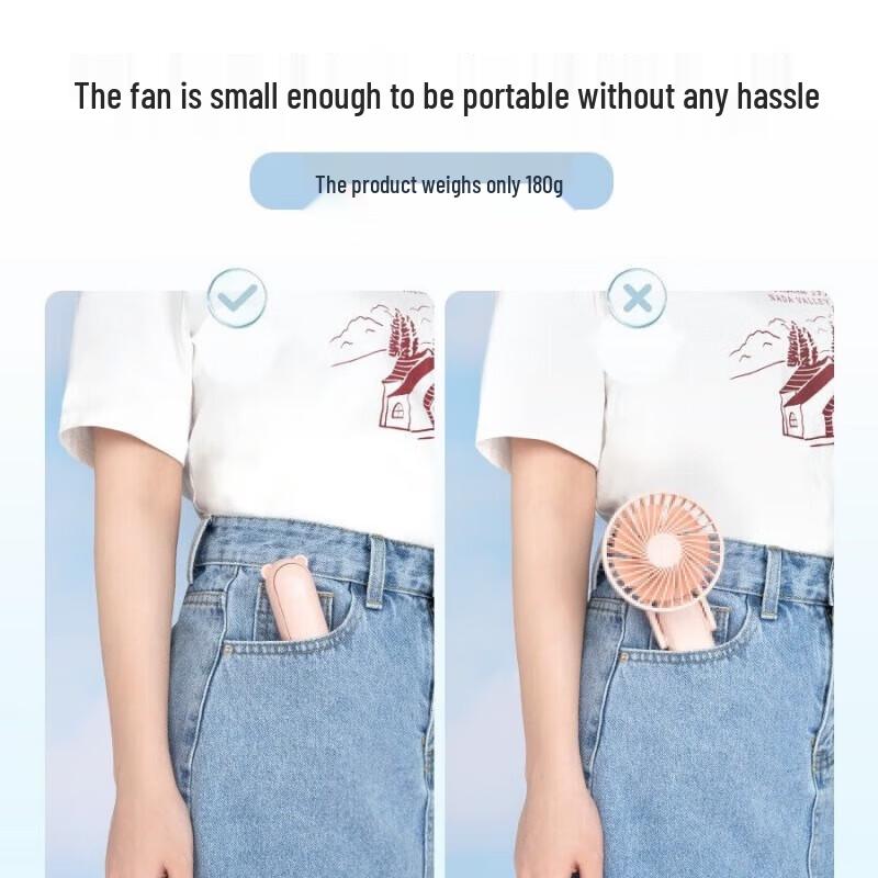 Jisun F8 Portable Handheld Mini Fan