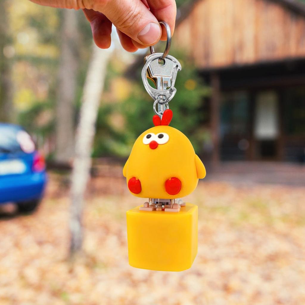 Chicken Wooden Fish Key Decompression Toy