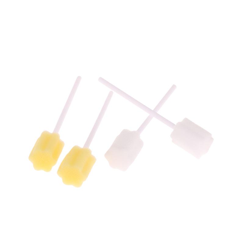 100Pcs Disposable Sponge Stick Multi-Function Oral Swabs Single Use Cleaning Accessories Professional Cavity Supply
