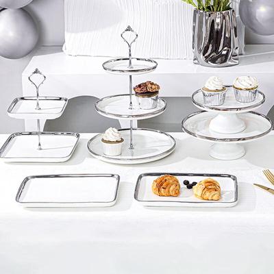 Elegantes Keramik-Dessert-Display-Ständer-Set