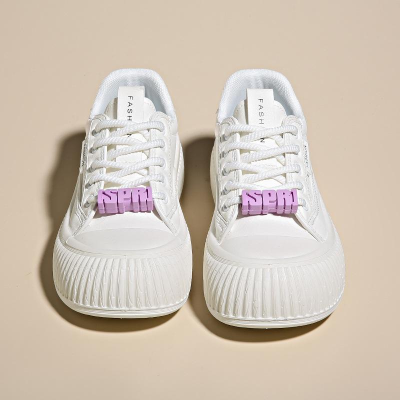 

Весенние маленькие белые туфли Новые женские студенческие спортивные туфли для сноуборда Повседневная обувь Уличные туфли на платформе 35